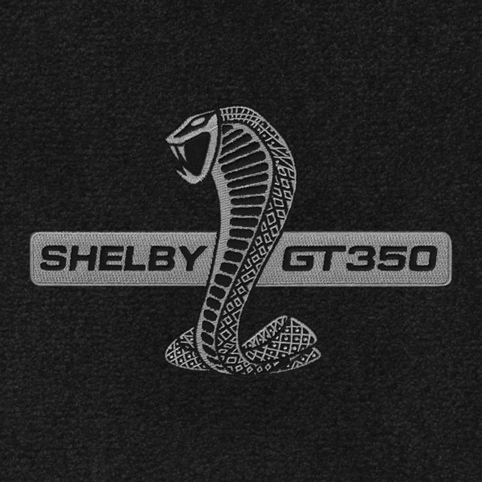 ¡NUEVO! Alfombrillas negras Ford Mustang 2015-21 Shelby Cobra Snake GT350 logotipo Foto 3 de 4