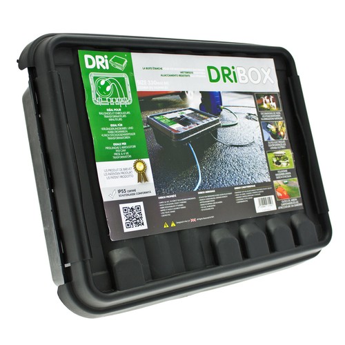 Weatherproof Electric Box for Outdoors - Dribox Black - Choose from 3 Sizes - Picture 16 of 50