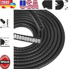 Black Rubber Edge Trim - 10 Feet Protection for Sharp Metal Edges, Minimalist...