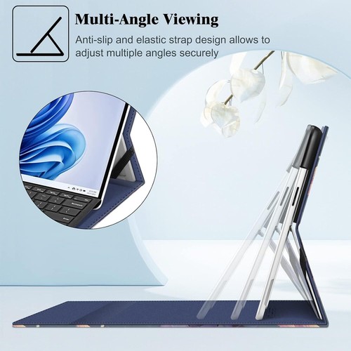Case for 13" Microsoft Surface Pro 10 Multiple Angle Portfolio Business Cover - Picture 3 of 20