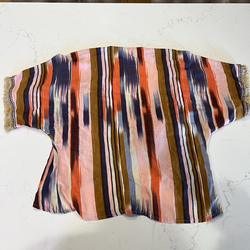 Cárdigan abierto con flecos de rayón Band Of Gypsies kimono boho hippie talla S - Imagen 11 de 14
