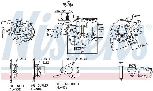 Nissens Turbolader Lader Aufladung Turbo 93219 - Bild 7 von 7