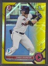 2022 Bowman Draft 1st Edition #BD-49 Chase DeLauter Yellow /75 Prospect