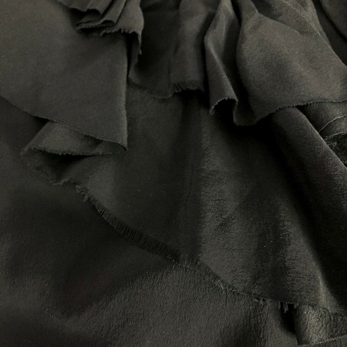 Joie Kleid Gilly schwarz Rüschen 100% Seide Bindekragen ärmellos Mini Größe XS - Bild 5 von 7