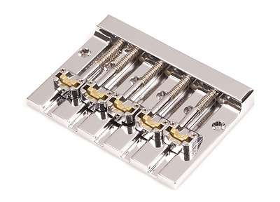 Hipshot Chrome 5-string Kickass Version 2 Bass Bridge Squier