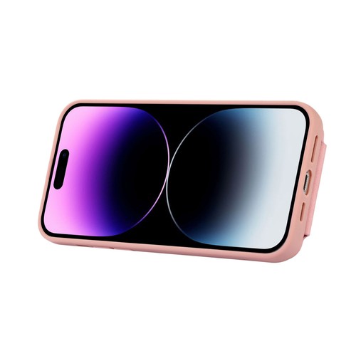 Funda protectora con soporte de anillo de metal de cuero ranura para tarjetas de crédito a prueba de golpes para Apple iPhone - Imagen 44 de 45