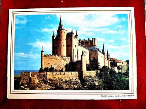 Pan Am Menu 1963 Rainbow Service 707 To Spain Segovia 6 1/2 x 8 3/4in Mailable - Picture 1 of 3