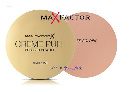 Max Factor Creme Puff Compact Powder -  75 GOLDEN - Picture 1 of 1