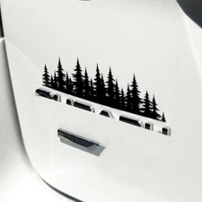 Vinyl Tree Sticker Car Trunk or Tailgate Emblem Decal Car Emblem Graphic 2pcs