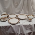 9 Piece Gold Greek Key Themed China Bundle Jackson Of Falls Creek Pa