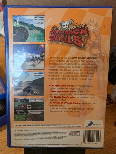 Dirt Track Devils PlayStation 2 PS2 Game PAL- COMPLETE- FREE FAST POST - Picture 3 of 4