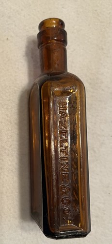 Antique Bottle PISO Company Hazeltine &Co Amber Medicine Cure - Picture 3 of 3