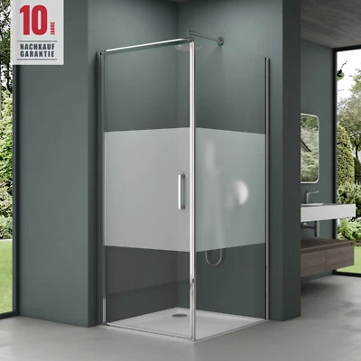 MAI & MAI Duschkabine 90x90 100x100 Hebe-/Senk-System Duschabtrennung H:195cm ESG 8mm NANO