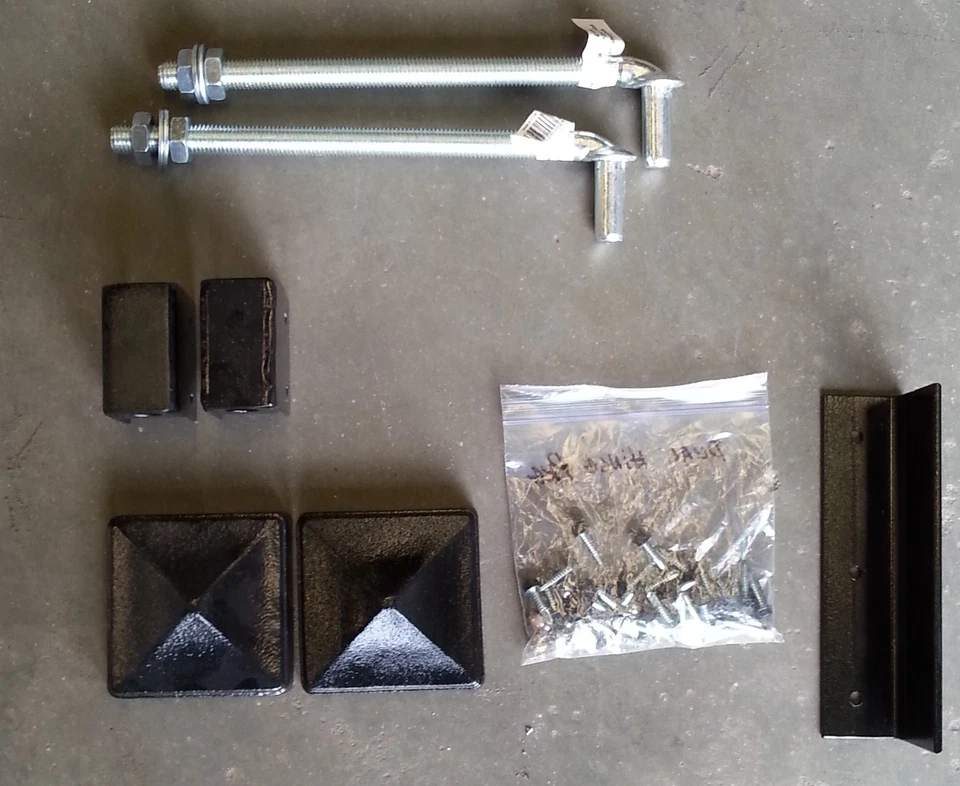 ¡En oferta! #1140 12' puerta de entrada acero hierro Inc poste paquete seguridad para el hogar EE. UU. Foto 4 de 4