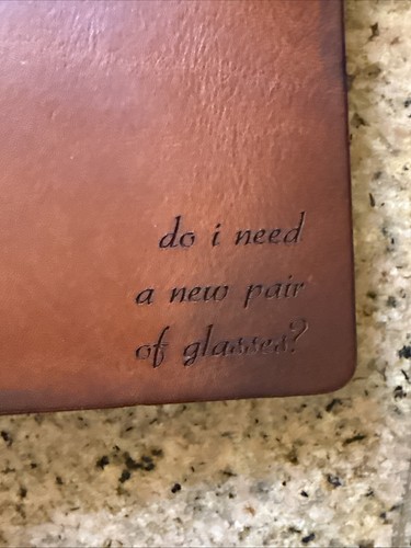 CHIC SPARROW Brown Leather 6.5"x 10.5" Pocket Leather Notebook Cover Pen Holder - Picture 4 of 6