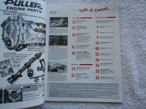 THE PULLER-(NTPA) Magazine-APRIL,1990-GREER HAMILTON - Picture 2 of 2