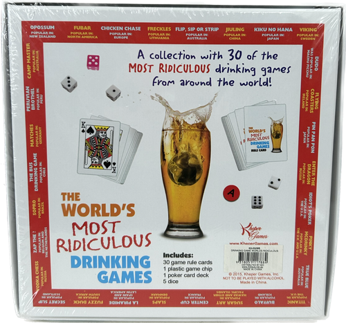 THE WORLDS MOST RIDICULOUS DRINKING GAMES FROM AROUND THE WORLD **DAMAGED BOX*** - Picture 2 of 2
