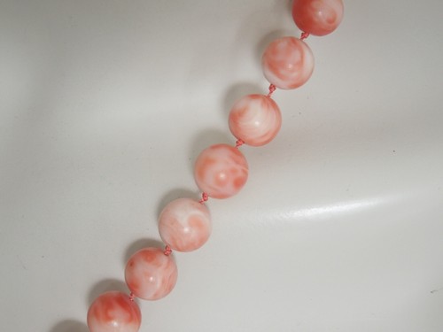 Cadena coral piel de ángel bolas 835 plata cadena 55,1g/53,5cm/bolas Ø 1,0-1,1cm - Imagen 5 de 6