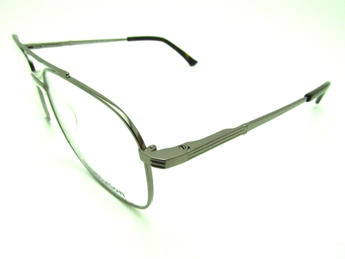 Revolution Hugo Gunmetal 57x17 140 mm Eyeglass Frame with Magnetic Sunglass Clip - Picture 3 of 4