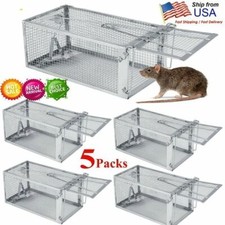 5Pack Live Humane Cage Trap For Squirrel Chipmunk Rat Mice Rodent Animal Catcher