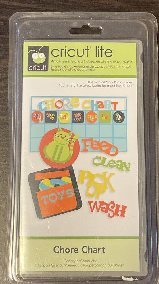 Cricut Cartridge Lite * CHORE CHART * Gently Used Complete w