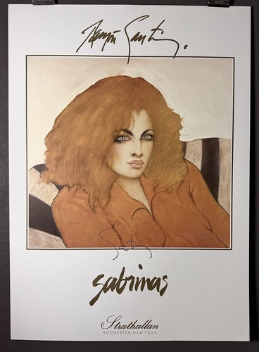 Ramon Santiago "SABRINAS" Kunstdruck, seltene handsignierte 23x32" Litho. Ausgezeichnet - Bild 8 von 14