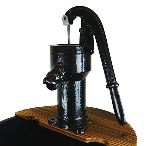 Water Fountains Outdoor Wood Barrel with Pump - Large Garden Water Fountain - Bild 6 von 6