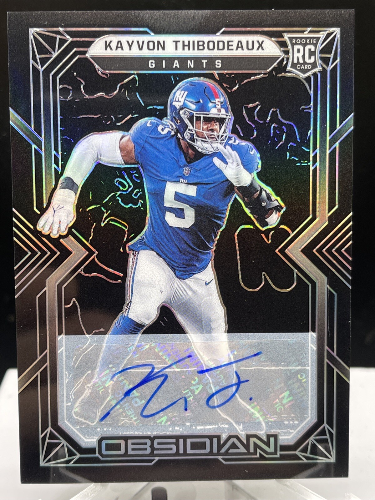 Kayvon Thibodeaux 2022 Obsidian Rookie Auto 101/199