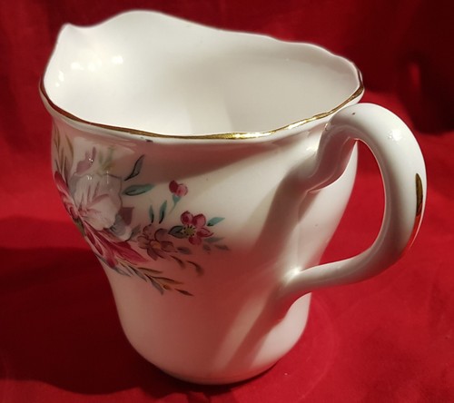GORGEOUS COLCLOUGH ENGLAND SUGAR AND CREAMER (13CM H TO S) GILDED FLORAL PATTERN - Picture 4 of 6