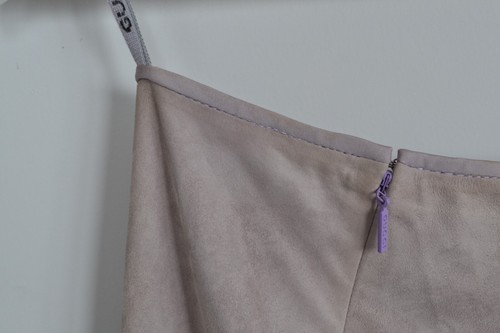 Vintage Womens GUCCI Skirt Leather Lilac Size IT 38 US 2 by Tom Ford - Picture 6 of 15