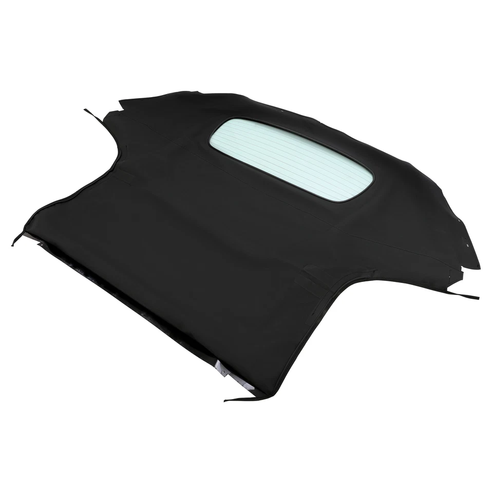 Para Mazda MX-5 Miata 2006-2014 convertible negro techo blando con ventana de vidrio térmico Foto 2 de 4