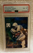2000 Skybox - Edgerrin James #2 - NM-MT - PSA 8 - Superlatives