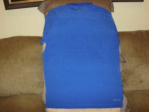 NIKE Dri-Fit Coaches Sideline DV6749-481 Blue White Golf Polo Shirt Men's Medium - Picture 6 of 10