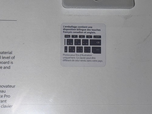 Brand new Microsoft Surface Keyboard Ice Blue English French Bilingual 8XB-00042 - Picture 5 of 5