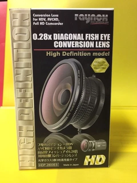 RAYNOX HDP-2800ES HD 0.28x Fisheye Lens to 37mm 43mm 52mm Camera Camcorder Video - Image 3 of 4