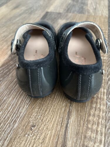 Manuela De Juan Girls Size 6 Sofiane Pumps Dress Shoes Gray Leather $115 - Picture 3 of 7