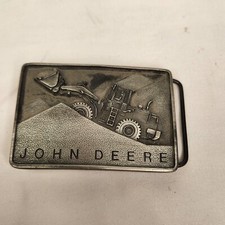 John Deere Construction - Front Wheel End Loader Belt Buckle 1988