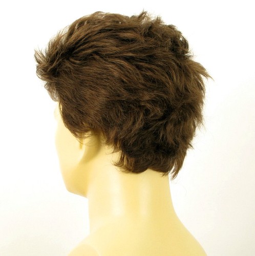 Perruque homme 100% cheveux naturel châtain clair ref ALBERT 8 - Imagen 4 de 8