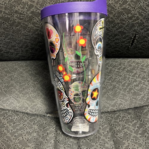 Vaso Tervis 24oz Día de los Muertos Sugar Sculls