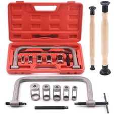 12Pcs Valve Spring Compressor with Valve Lapper Set Auto Compression C-Clamp ...