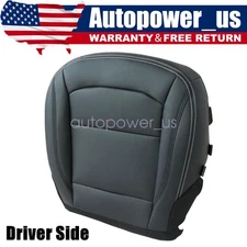 For 2016-2019 Ford Explorer Driver Bottom Replacement Leather Seat Cover Black