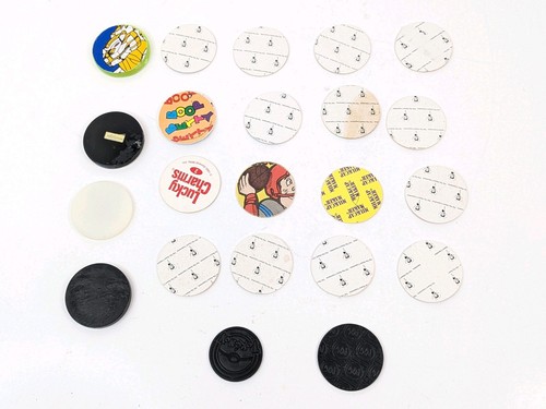 90s Pogs 12 Milk Caps 6 Slammers Betty Boop Lucky Charms Game Collectible - Picture 19 of 24