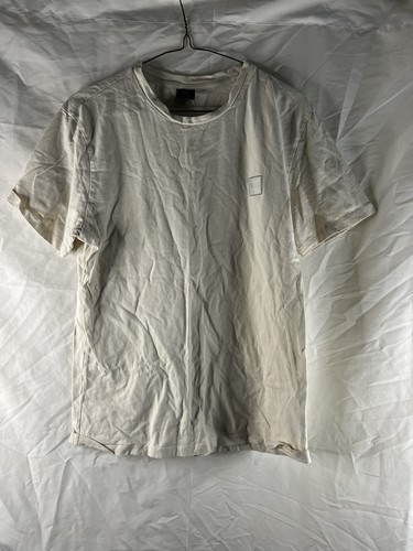 HUGO BOSS T Shirt Men’s M Medium Beige Short Sleeve Camouflage Neck Designer - Picture 4 of 15