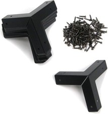 Light Duty L Shape Iron Corner Protectors Box Corner Furniture Edge Guard 1.29"x