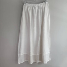 Flax 1G white maxi skirt 100 linen neutral lagom angel minimalist earthy