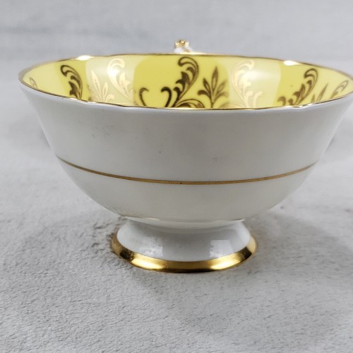 Vintage Paragon Royal Warrant Yellow Tea Cup & Saucer Gold Filigree Pink Rose - Picture 7 of 17