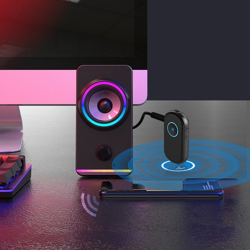 2 In 1 Transmitter Receiver BT 5.0 HIFI Stereo Rechargeable Wireless Ad CB - Afbeelding 11 van 24