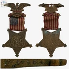 W19764 CIVIL WAR GRAND ARMY OF THE REPUBLIC MEDAL MEMBERSHIP BADGE GAR NUMBERED