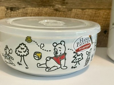   THE Winnie the Pooh　スープ皿 Winnie The Pooh Soup or Snack Bowl w/ Lid & Oversized Mug 20 oz