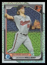 Jackson Holliday Chrome Mojo Refractor 2024 Bowman BCP-47 Baltimore Orioles